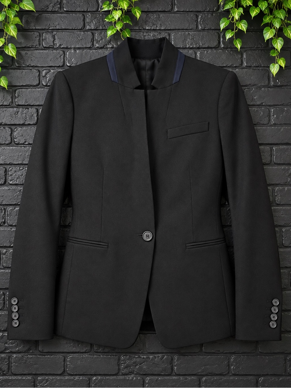 J.Crew Regent Black Tailored Blazer Size 8
